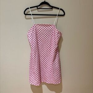 Trixxi Floral Pink and White Dress